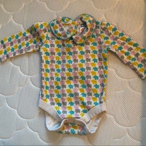 Baby Boden Elephant Onesie 0-3M